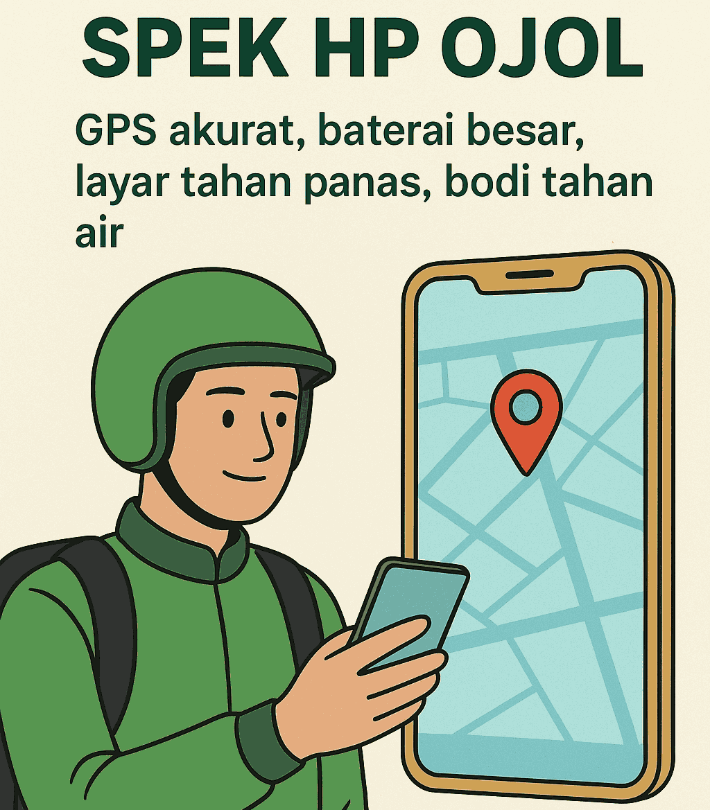 Driver Ojol Wajib Punya! HP 1–2 Jutaan Ini Dijamin Gak Bikin Telat Orderan!