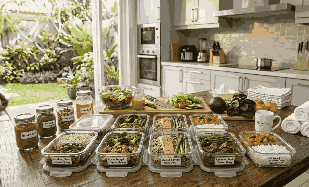 Panduan Food Prep untuk Seminggu: Tips Hemat Waktu dan Uang Belanja bagi Pekerja Sibuk