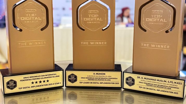 Kalsel Raih Predikat Tertinggi TOP DIGITAL Awards 2025
