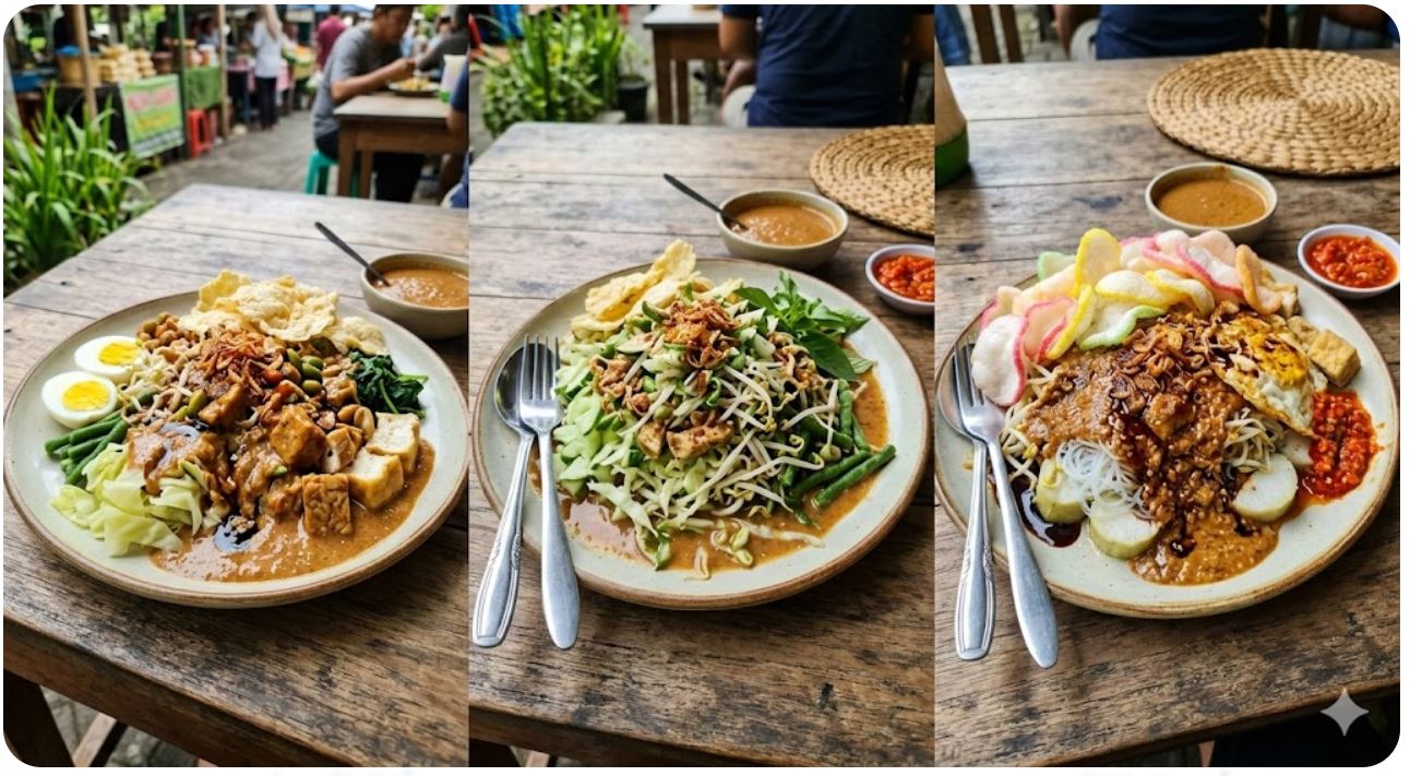 Sama-Sama Bumbu Kacang, Ini Rahasia Perbedaan antara Gado-gado, Karedok dan Ketoprak