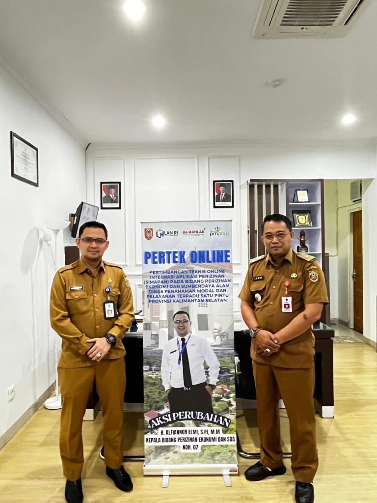 DPMPTSP Kalsel Luncurkan Inovasi Pertek Online untuk Percepat Layanan Perizinan