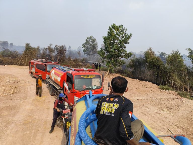 Satpol PP dan Damkar Kalsel Perkuat Patroli dan Pengamanan Ring 1 Bandara Hadapi Karhutla