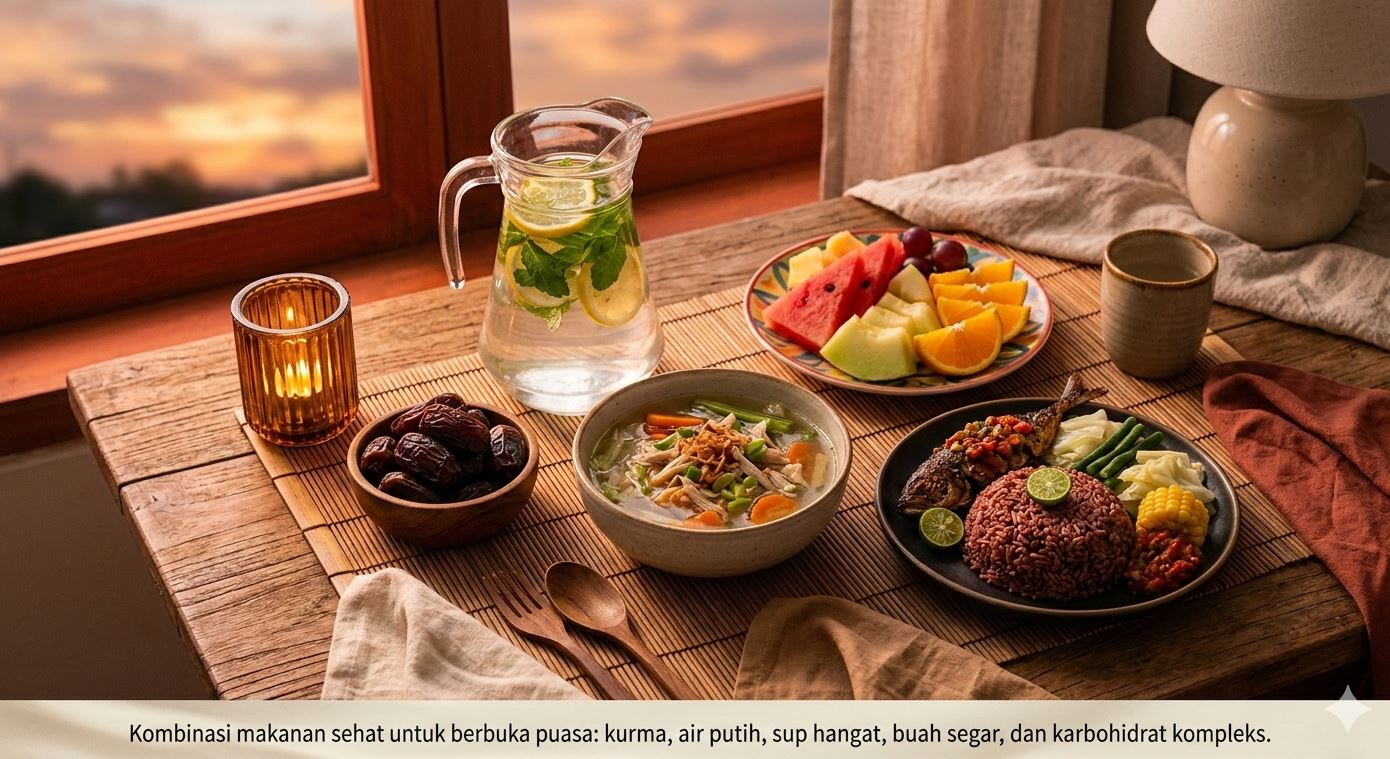 Jangan Asal Makan! Ini 5 Menu Berbuka Puasa yang Bikin Tubuh Bugar Seharian