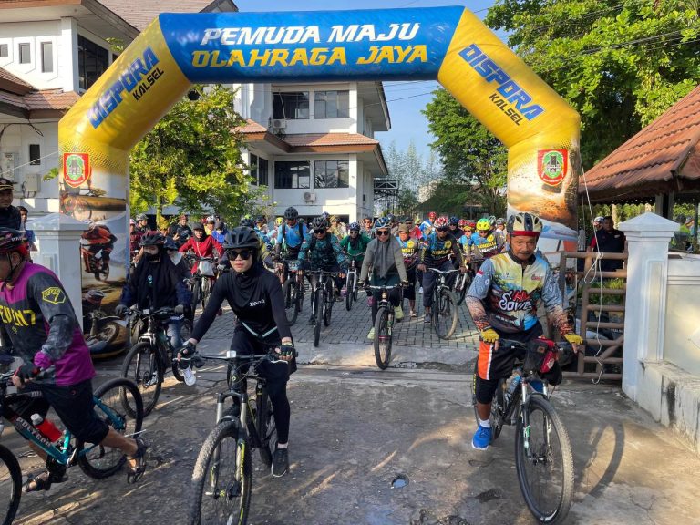 Ratusan Peserta Meriahkan Gowes Haornas 2025 di Kalsel