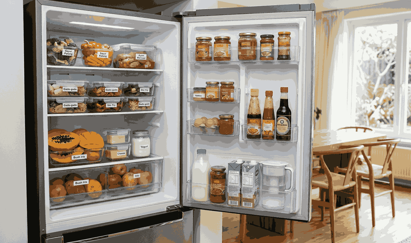 Mengatur Isi Kulkas agar Makanan Lebih Tahan Lama dan Listrik Lebih Hemat