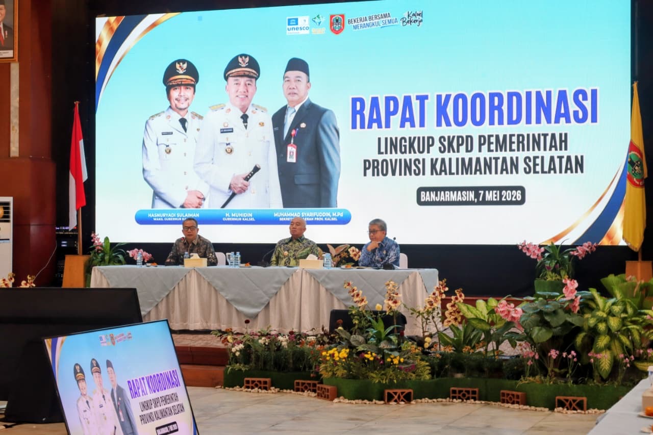 Rapat Koordinasi SKPD, Gubernur Kalsel Bahas Kinerja dan Dorong Penguatan Pelayanan Digital