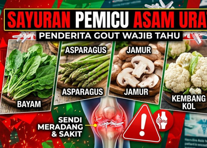 Sehat Tapi Berisiko, Ini Sayuran yang Bisa Membuat Asam Urat Kambuh