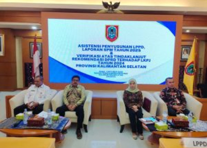 Pemprov Kalsel Apresiasi Asistensi Penyusunan LPPD Dan Laporan Standar Pelayanan Minimal Tahun 2025