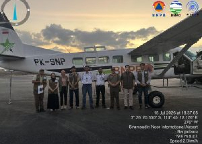 BPBD Kalsel Evaluasi Operasi Modifikasi Cuaca, Keputusan Perpanjangan Tunggu Rekomendasi BMKG