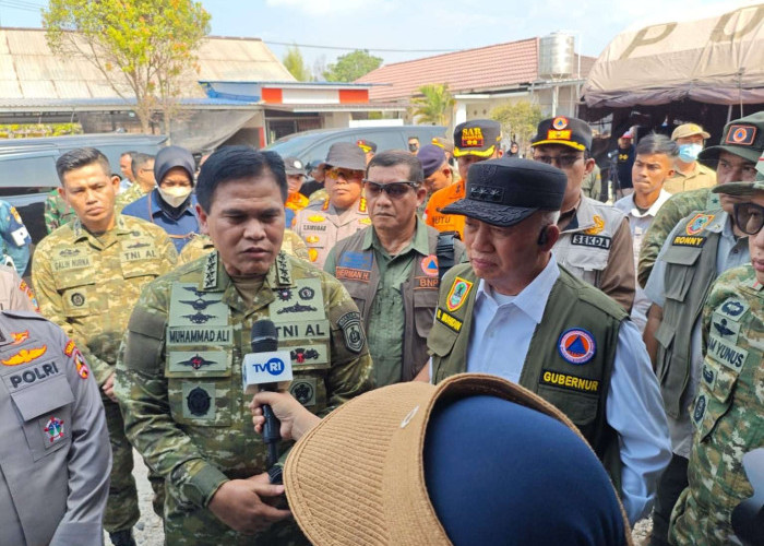 Tinjau Karhutla Kalsel, KSAL Muhammad Ali Apresiasi Sinergi Seluruh Aparat