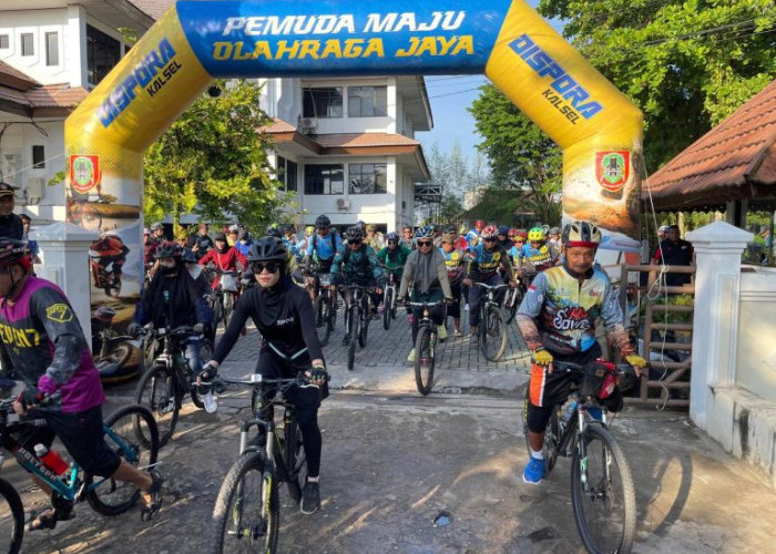 Ratusan Peserta Meriahkan Gowes Haornas 2025 di Kalsel